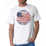 USA Liberty and Freedom Mens T-Shirt - The Flag Shirt