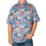 Men's USA Icons Button-Down Bundle of 3 Shirts