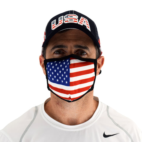 Cloth Face Covering with American Flag - 4th of july shirts