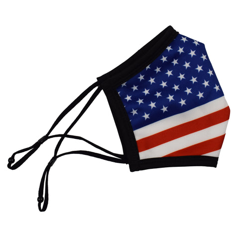 Cloth Face Covering with American Flag - 4th of july shirts