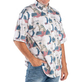 Men's American Icons 'We The People' 100% Cotton Button-Down Shirt