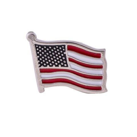 Patriotic American Flag Lapel Pin