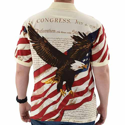 Men's 1776 Eagle 100% Cotton Polo Shirt