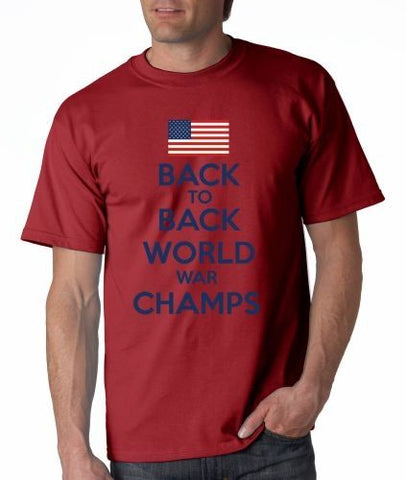 Back To Back World War Champs T-Shirt - The Flag Shirt