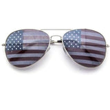 American Flag Lens Aviator Style Sunglasses